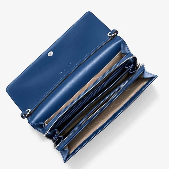 MICHAEL KORS Jet Set Large Ombré Signature Logo Crossbody Bag
Galaxy Blue 
NWT - Picture 2 of 16